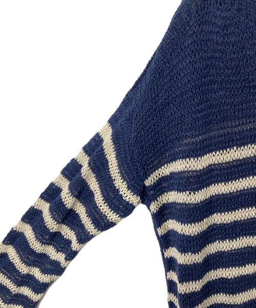 POLO RALPH LAUREN（ポロ・ラルフローレン）POLO RALPH LAUREN (ポロ・ラルフローレン) ボーダーニット ネイビー サイズ:Ⅿの古着・服飾アイテム