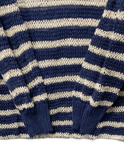 POLO RALPH LAUREN（ポロ・ラルフローレン）POLO RALPH LAUREN (ポロ・ラルフローレン) ボーダーニット ネイビー サイズ:Ⅿの古着・服飾アイテム
