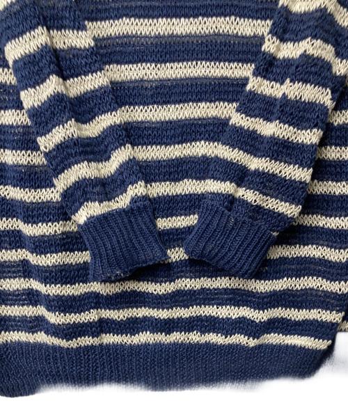POLO RALPH LAUREN（ポロ・ラルフローレン）POLO RALPH LAUREN (ポロ・ラルフローレン) ボーダーニット ネイビー サイズ:Ⅿの古着・服飾アイテム