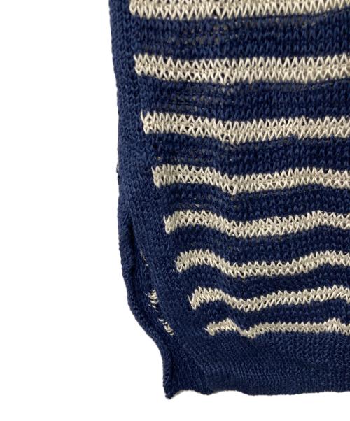 POLO RALPH LAUREN（ポロ・ラルフローレン）POLO RALPH LAUREN (ポロ・ラルフローレン) ボーダーニット ネイビー サイズ:Ⅿの古着・服飾アイテム