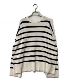 MUSE de Deuxieme Classe（ミューズ ドゥーズィエム クラス）の古着「ニット」｜ホワイト×ブラック