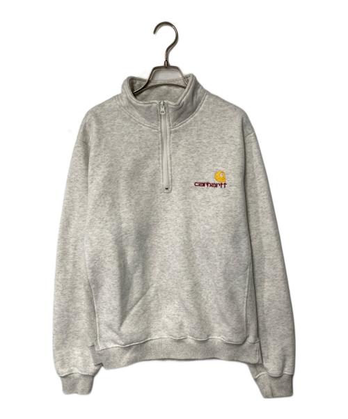 Carhartt WIP（カーハート ワーク イン プログレス）CARHARTT WIP (カーハート ワーク イン プログレス) ハーフジップスウェット ホワイト サイズ:Ⅼの古着・服飾アイテム