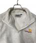 中古・古着 CARHARTT WIP (カーハート ワーク イン プログレス) ハーフジップスウェット ホワイト サイズ:Ⅼ：6000円