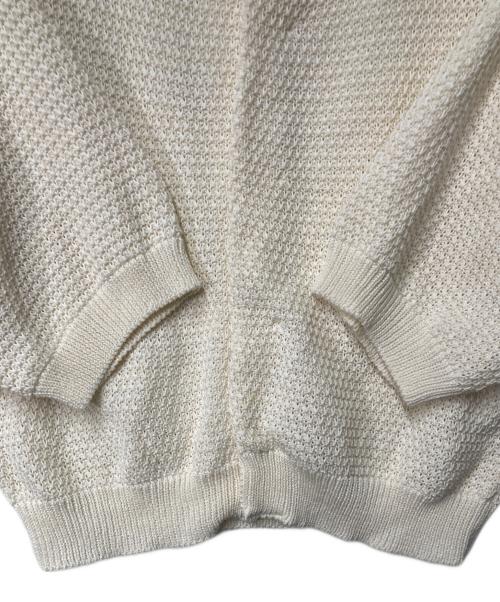 MACPHEE（マカフィー）MACPHEE (マカフィー) ギマコットン ハーフスリーブカーディガン ベージュ サイズ:Sの古着・服飾アイテム