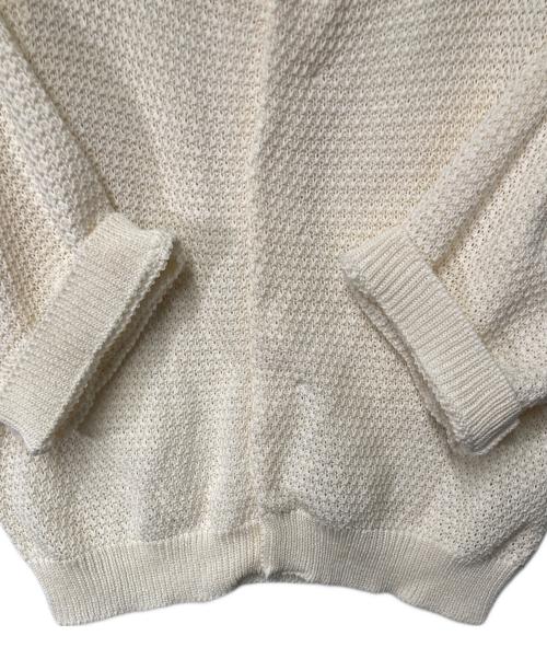 MACPHEE（マカフィー）MACPHEE (マカフィー) ギマコットン ハーフスリーブカーディガン ベージュ サイズ:Sの古着・服飾アイテム