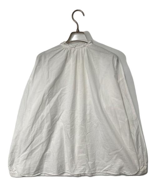 journal standard luxe（ジャーナルスタンダード ラックス）JOURNAL STANDARD LUXE (ジャーナルスタンダード ラックス) ワッシャー フリルブラウス ホワイト サイズ:SIZE Freeの古着・服飾アイテム