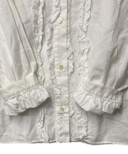 journal standard luxe（ジャーナルスタンダード ラックス）JOURNAL STANDARD LUXE (ジャーナルスタンダード ラックス) ワッシャー フリルブラウス ホワイト サイズ:SIZE Freeの古着・服飾アイテム