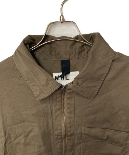 MHL（マーガレットハウエル）MHL (マーガレットハウエル) ハーフジップシャツ ブラウン サイズ:Ⅿの古着・服飾アイテム