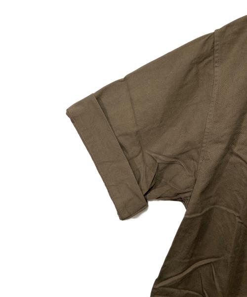 MHL（マーガレットハウエル）MHL (マーガレットハウエル) ハーフジップシャツ ブラウン サイズ:Ⅿの古着・服飾アイテム