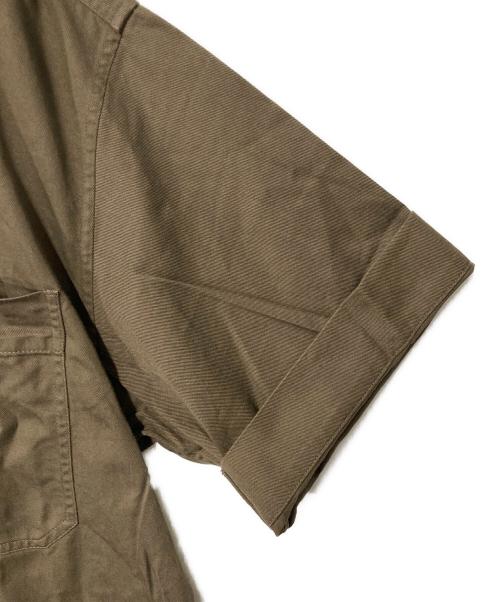 MHL（マーガレットハウエル）MHL (マーガレットハウエル) ハーフジップシャツ ブラウン サイズ:Ⅿの古着・服飾アイテム