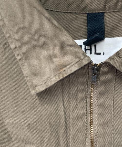MHL（マーガレットハウエル）MHL (マーガレットハウエル) ハーフジップシャツ ブラウン サイズ:Ⅿの古着・服飾アイテム