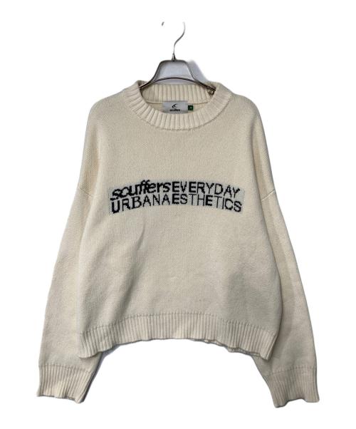 scuffers（スカッファー）scuffers (スカッファー) クルーネックニット ベージュ サイズ:Ⅿの古着・服飾アイテム