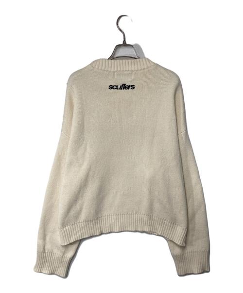 scuffers（スカッファー）scuffers (スカッファー) クルーネックニット ベージュ サイズ:Ⅿの古着・服飾アイテム