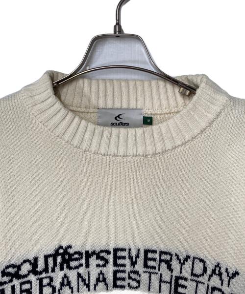 scuffers（スカッファー）scuffers (スカッファー) クルーネックニット ベージュ サイズ:Ⅿの古着・服飾アイテム