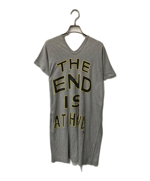 Vivienne Westwood RED LABEL（ヴィヴィアンウエストウッドレッドレーベル）Vivienne Westwood RED LABEL (ヴィヴィアンウエストウッドレッドレーベル) Vネックカットソーワンピース グレー サイズ:2の古着・服飾アイテム