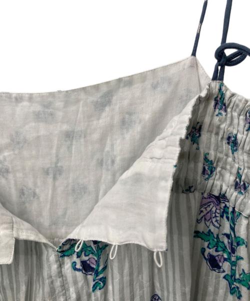 ne quittez pas（ヌキテパ）ne quittez pas (ヌキテパ) Cotton Jacquard Lily Print Cami Dress ホワイト サイズ:SIZE Freeの古着・服飾アイテム