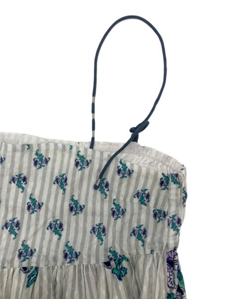 ne quittez pas（ヌキテパ）ne quittez pas (ヌキテパ) Cotton Jacquard Lily Print Cami Dress ホワイト サイズ:SIZE Freeの古着・服飾アイテム