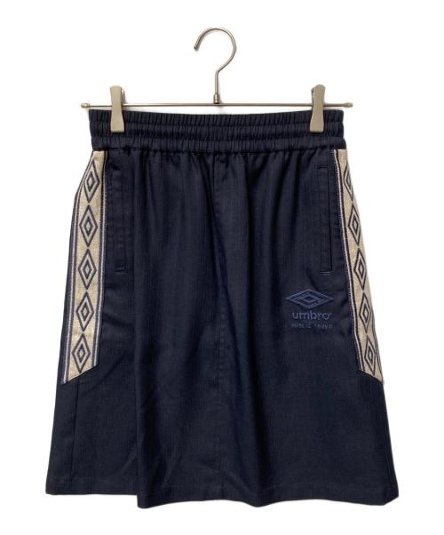 UMBRO（アンブロ）UMBRO (アンブロ) PUBLIC TOKYO (パブリックトウキョウ) ナチュラルトラックスカート ネイビー サイズ:SIZE Freeの古着・服飾アイテム