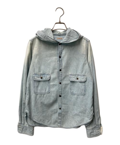 KAPITAL（キャピタル）KAPITAL (キャピタル) フーデットシャツ インディゴ サイズ:1の古着・服飾アイテム