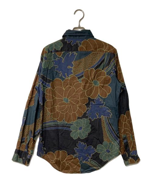 PAUL SMITH（ポールスミス）PAUL SMITH (ポールスミス) 総柄シャツ ブラウン×ネイビー サイズ:Mの古着・服飾アイテム