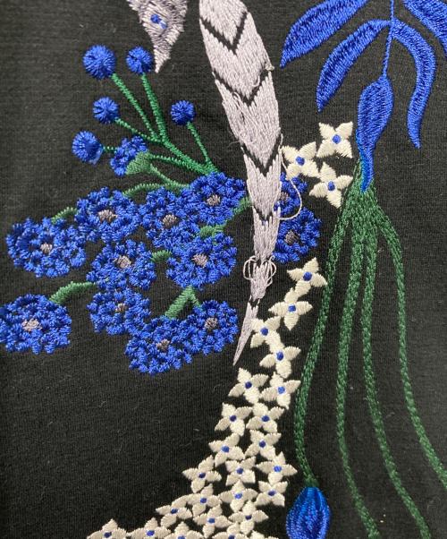 Mame Kurogouchi（マメクロゴウチ）mame kurogouchi (マメクロゴウチ) Embroidery Jersey Skirt ブラック サイズ:2の古着・服飾アイテム