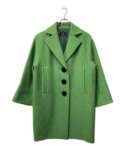 LANVIN COLLECTION（ランバンコレクション）LANVIN COLLECTION (ランバンコレクション) ビッグボタンコート グリーン サイズ:38の古着・服飾アイテム