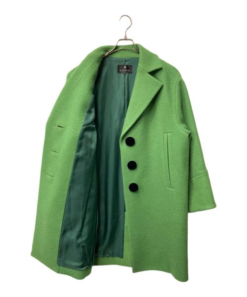 LANVIN COLLECTION（ランバンコレクション）LANVIN COLLECTION (ランバンコレクション) ビッグボタンコート グリーン サイズ:38の古着・服飾アイテム