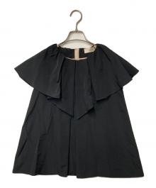 Heve（ヘイヴ）の古着「ラッフルグログラントップス」｜ブラック