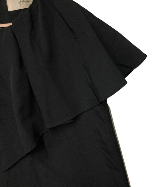 Heve（ヘイヴ）Heve (ヘイヴ) ラッフルグログラントップス ブラック サイズ:Fの古着・服飾アイテム