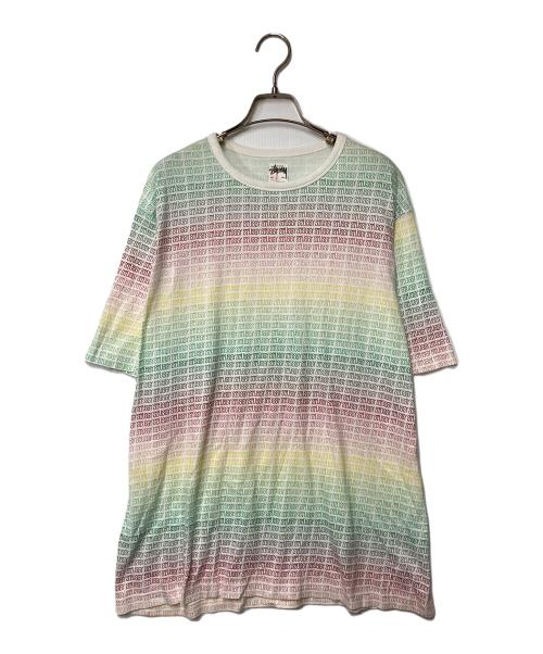 stussy（ステューシー）stussy (ステューシー) 00’S マルチカラーグラデーションTシャツ マルチカラー サイズ:Lの古着・服飾アイテム