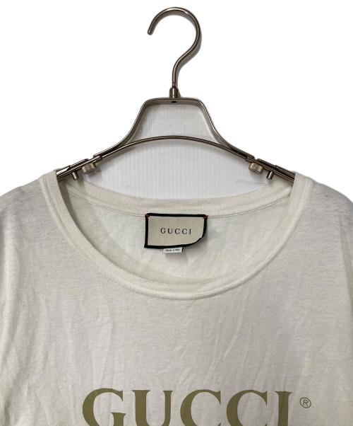 GUCCI（グッチ）GUCCI (グッチ) ロゴTシャツ ホワイト サイズ:Sの古着・服飾アイテム