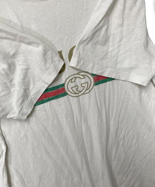 GUCCI（グッチ）GUCCI (グッチ) ロゴTシャツ ホワイト サイズ:Sの古着・服飾アイテム