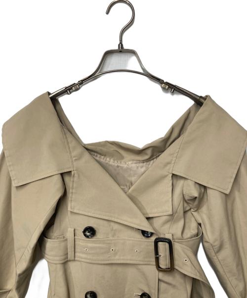 Metaphor...（メタファー）Metaphor... (メタファー) オフショルダートレンチコート ベージュ サイズ:Fの古着・服飾アイテム