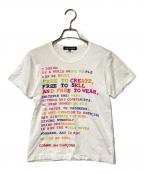 COMME des GARCONSコムデギャルソン）の古着「ロゴTシャツ」｜ホワイト