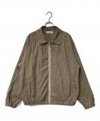 Cabaret Povalキャバレーポバール）の古着「Plaid Shirt Blouson」｜ベージュ