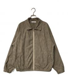 Cabaret Poval（キャバレーポバール）の古着「Plaid Shirt Blouson」｜ベージュ