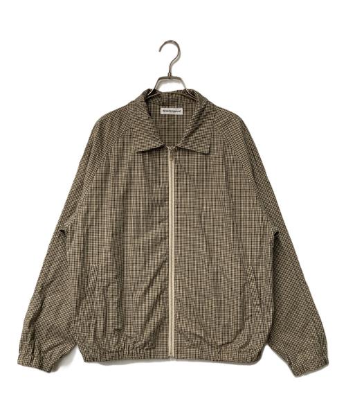 Cabaret Poval（キャバレーポバール）Cabaret Poval (キャバレーポバール) Plaid Shirt Blouson ベージュ サイズ:Ｍの古着・服飾アイテム