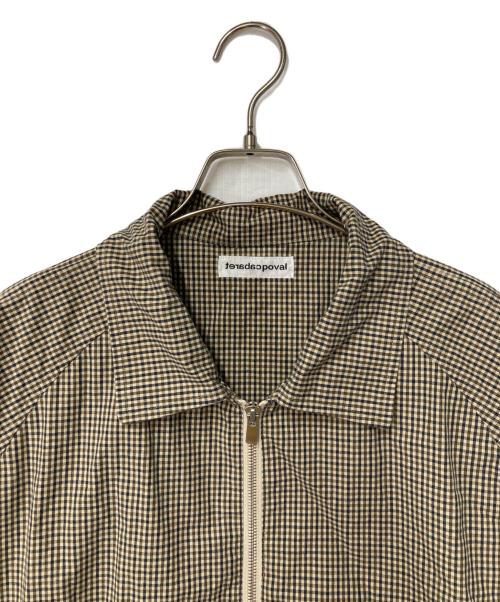 Cabaret Poval（キャバレーポバール）Cabaret Poval (キャバレーポバール) Plaid Shirt Blouson ベージュ サイズ:Ｍの古着・服飾アイテム