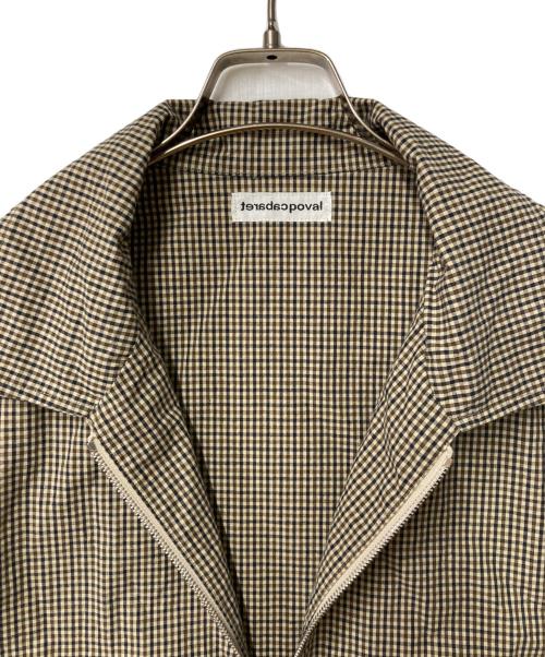 Cabaret Poval（キャバレーポバール）Cabaret Poval (キャバレーポバール) Plaid Shirt Blouson ベージュ サイズ:Ｍの古着・服飾アイテム