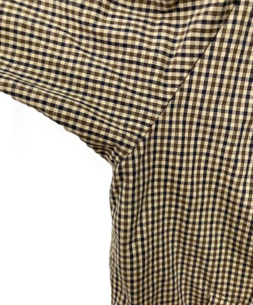 Cabaret Poval（キャバレーポバール）Cabaret Poval (キャバレーポバール) Plaid Shirt Blouson ベージュ サイズ:Ｍの古着・服飾アイテム