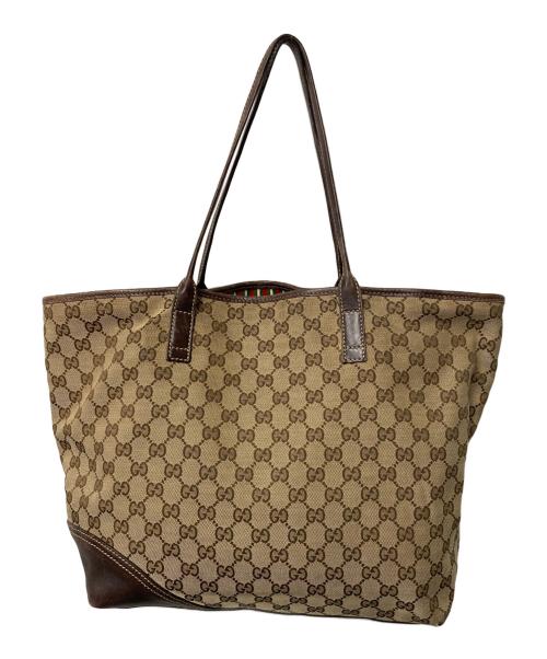 GUCCI（グッチ）GUCCI (グッチ) ニューブリット トートバッグ ブラウンの古着・服飾アイテム