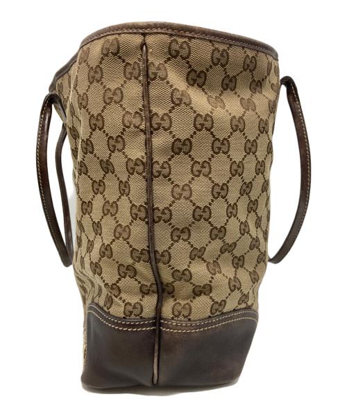 GUCCI（グッチ）GUCCI (グッチ) ニューブリット トートバッグ ブラウンの古着・服飾アイテム