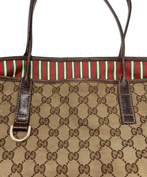 GUCCI（グッチ）GUCCI (グッチ) ニューブリット トートバッグ ブラウンの古着・服飾アイテム