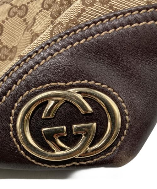 GUCCI（グッチ）GUCCI (グッチ) ニューブリット トートバッグ ブラウンの古着・服飾アイテム
