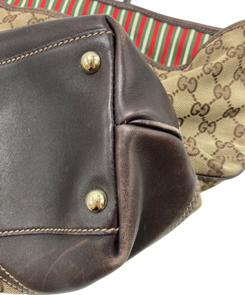 GUCCI（グッチ）GUCCI (グッチ) ニューブリット トートバッグ ブラウンの古着・服飾アイテム