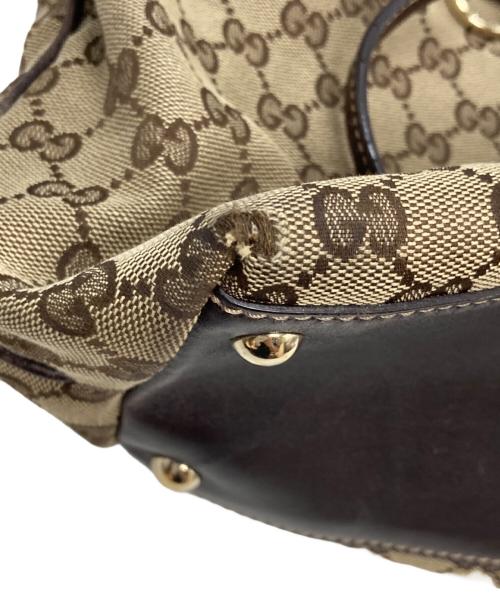 GUCCI（グッチ）GUCCI (グッチ) ニューブリット トートバッグ ブラウンの古着・服飾アイテム
