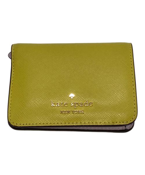 Kate Spade（ケイトスペード）Kate Spade (ケイトスペード) 2つ折り財布 イエローの古着・服飾アイテム