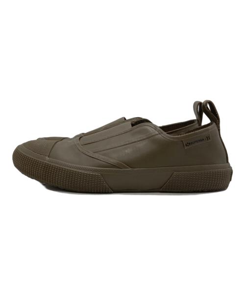 SUPERGA（スペルガ）SUPERGA (スペルガ) Y's (ワイズ) ラバーコーティングスリッポン カーキ サイズ:6 1/2の古着・服飾アイテム