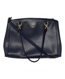 COACH（コーチ）の古着「クリスティー キャリオール/バッグ」｜ネイビー
