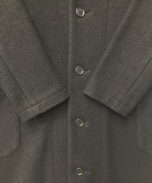 plantation（プランテーション）plantation (プランテーション) ウールロングコート ブラック サイズ:Mの古着・服飾アイテム